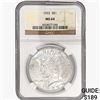 Image 1 : 1922 Silver Peace Dollar NGC MS64