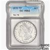 Image 1 : 1878 7TF Rev 78 Morgan Silver Dollar ICG MS62