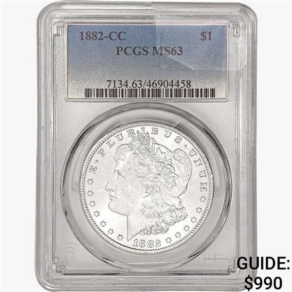 1882-CC Morgan Silver Dollar PCGS MS63