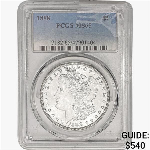 1888 Morgan Silver Dollar PCGS MS65