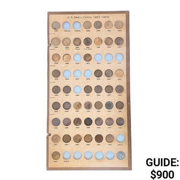 1857-1964 US Nationial Coin Book (265 coins)