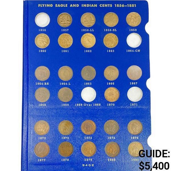 1857-1909 Indian Head Cent Book (55 Coins)