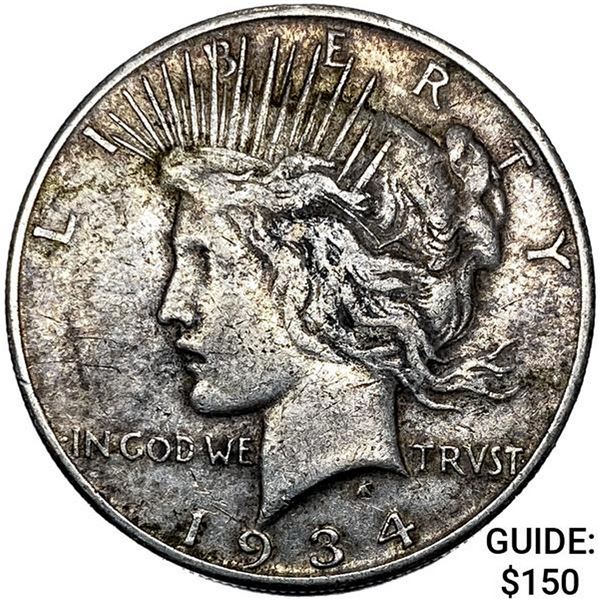 1934-S Silver Peace Dollar