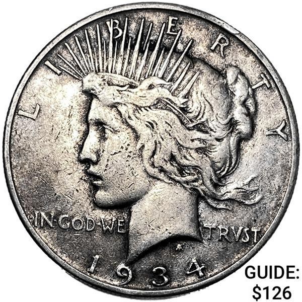 1934-S Silver Peace Dollar