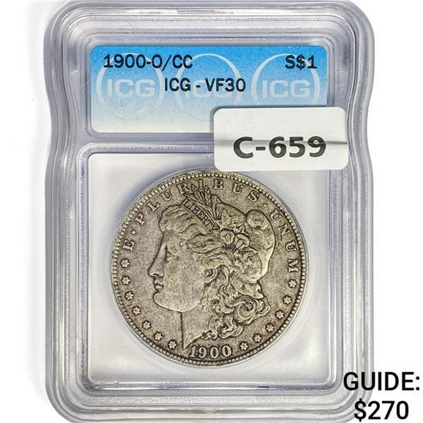 1900-O/CC Morgan Silver Dollar ICG MVF30
