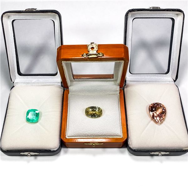 Gemstone Collection (3 Items) [Kunzite, Morganite,