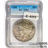 1928 Silver Peace Dollar ICG AU53