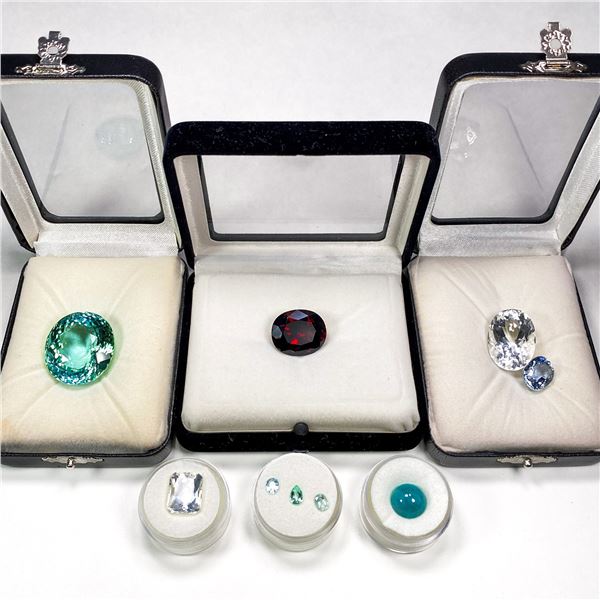 Gemstone Collection (9 Items) [Quartz, Garnet, [5]