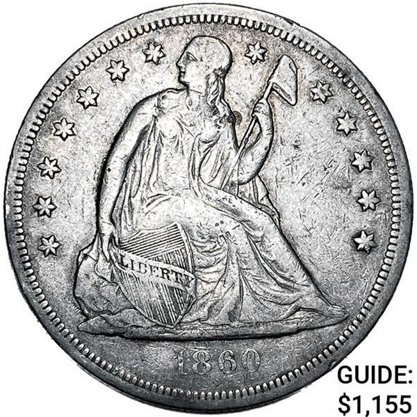 1860-O Seated Liberty Dollar