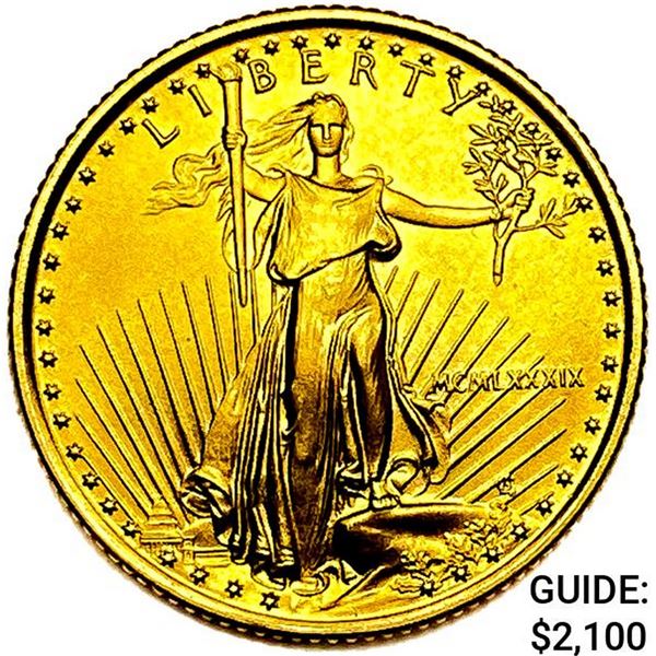1989 US 1/4oz Gold $10 Eagle