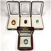 Gemstone Collection (4 Items) [Red Zircon, Paraiba
