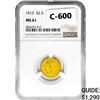 Image 1 : 1913 $2.50 Gold Quarter Eagle NGC MS61