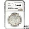 1892-S Morgan Silver Dollar NGC AU50