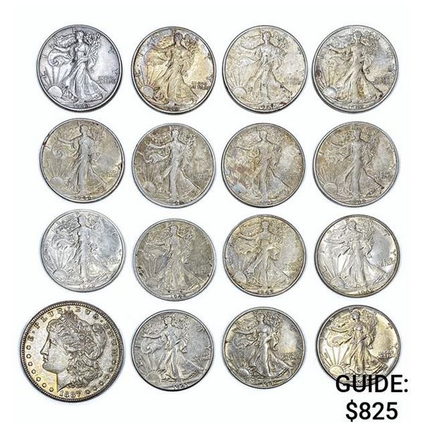 Varied US Coinage [16 Coins][1887-S - 1944-D]