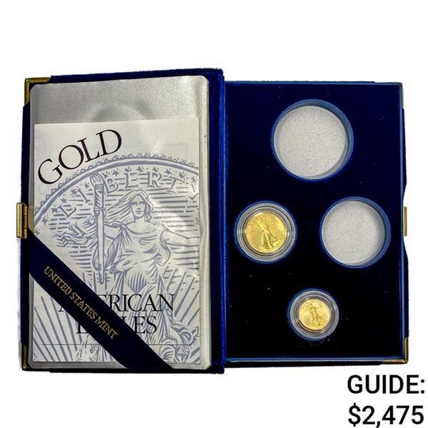 1990 Gold Eagle Coin Proof Set .35oz Gold [2 Coi