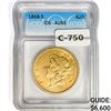1868-S $20 Gold Double Eagle ICG AU55