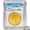 1873-S $20 Gold Double Eagle ICG MS60 Open 3