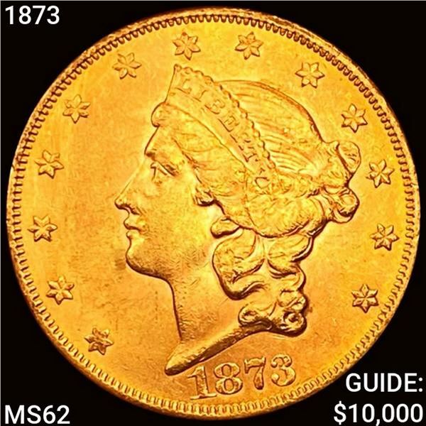 1873 $20 Gold Double Eagle UNCIRCULATED