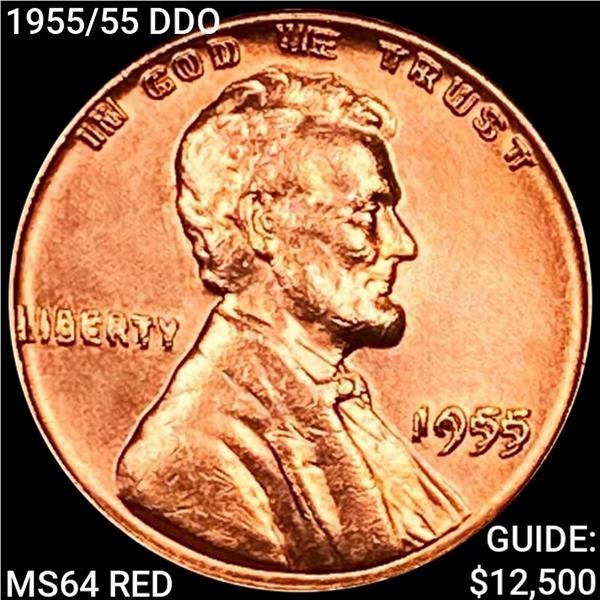 1955/55 DDO Wheat Cent HIGH GRADE +