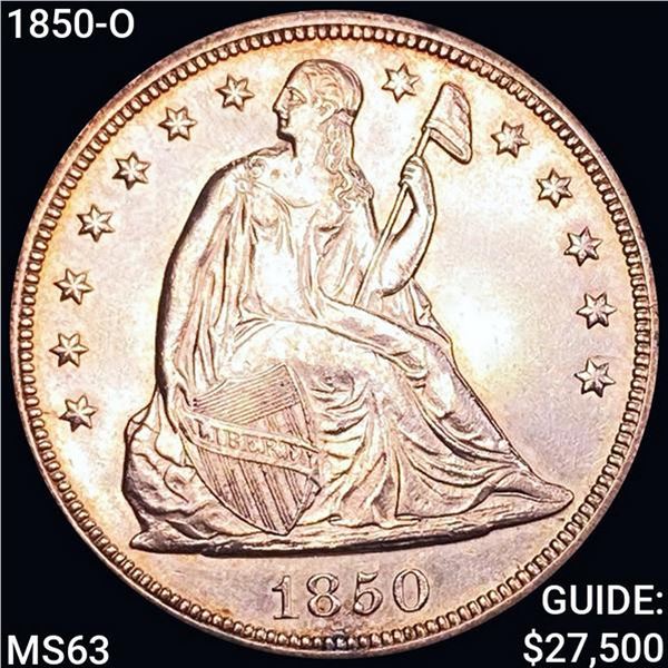 1850-O Seated Liberty Dollar UNCIRCULATED