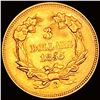 Image 2 : 1855-S $3 Gold Piece UNCIRCULATED