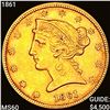 Image 1 : 1861 $5 Gold Half Eagle UNCIRCULATED