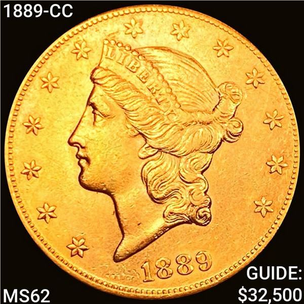 1889-CC $20 Gold Double Eagle UNCIRCULATED