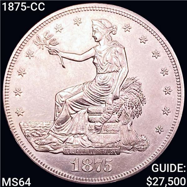 1875-CC Silver Trade Dollar CHOICE BU