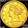 Image 1 : 1841-C $5 Gold Half Eagle CHOICE AU