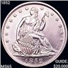 1852 Seated Liberty Half Dollar GEM BU