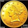 Image 1 : 1869 $10 Gold Eagle CHOICE BU+