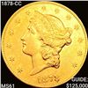 Image 1 : 1878-CC $20 Gold Double Eagle CLOSELY UNCIRCULATED