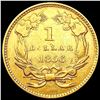 Image 2 : 1856 Slanted 5 Rare Gold Dollar CLOSELY UNCIRCULAT