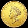 Image 1 : 1854 Rare Gold Dollar CLOSELY UNCIRCULATED