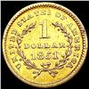 Image 2 : 1851 Rare Gold Dollar CLOSELY UNCIRCULATED