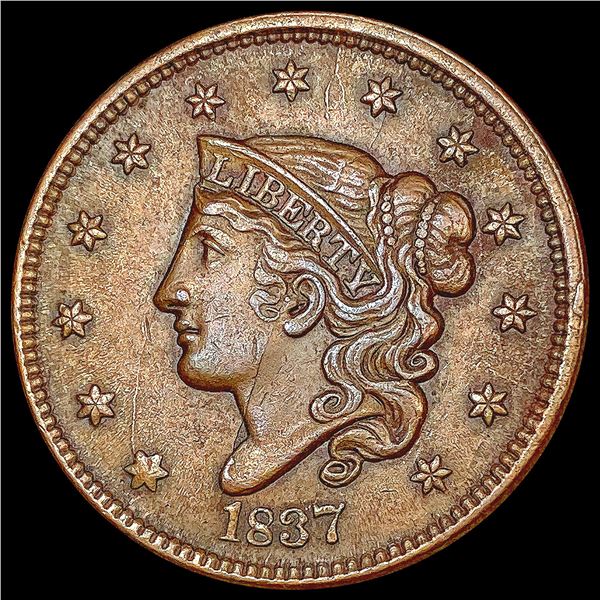 1837 Coronet Head Large Cent CLOSELY UNCIRCULATED