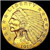 Image 1 : 1915 $2.50 Gold Quarter Eagle CLOSELY UNCIRCULATED