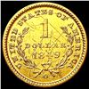 Image 2 : 1849 Rare Gold Dollar CLOSELY UNCIRCULATED