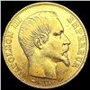 1858-A France .1867oz Gold 20 Francs CLOSELY UNCIR