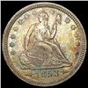 Image 1 : 1853 Arws & Rays Seated Liberty Quarter CLOSELY UN