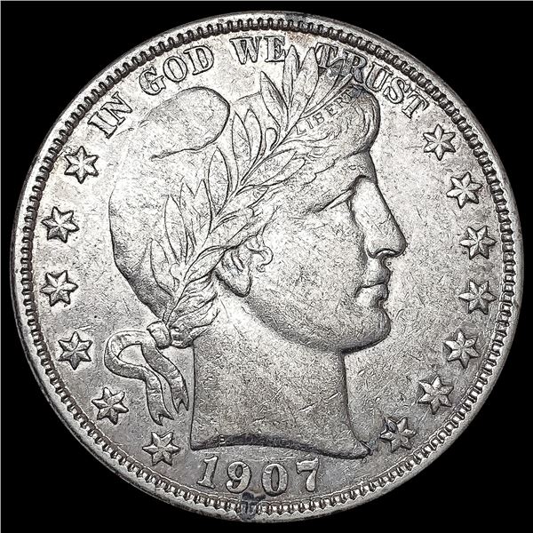 1907-O Barber Half Dollar CLOSELY UNCIRCULATED