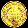 Image 2 : 1853 Rare Gold Dollar HIGH GRADE