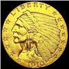 Image 1 : 1910 $2.50 Gold Quarter Eagle CLOSELY UNCIRCULATED