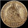 1874-S Arws Seated Liberty Dime NICELY CIRCULATED