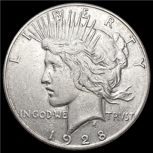 1928-S Silver Peace Dollar NEARLY UNCIRCULATED