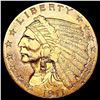 1911 $2.50 Gold Quarter Eagle NEARLY UNCIRCULATED