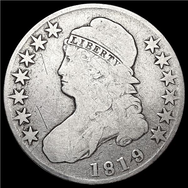 1819/8 Capped Bust Half Dollar NICELY CIRCULATED