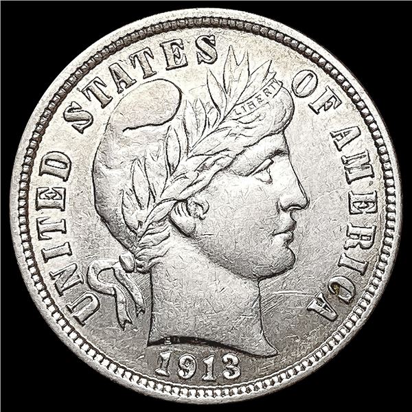 1913 Barber Dime CLOSELY UNCIRCULATED