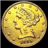 1895 $5 Gold Half Eagle NEARLY UNCIRCULATED