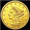 1873 $2.50 Gold Quarter Eagle CLOSELY UNCIRCULATED